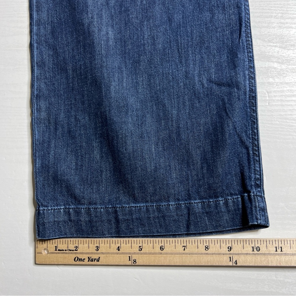 J Crew Pleated Trouser Jean Womens 30 Wide Leg Full Length New - Picture 7 of 16